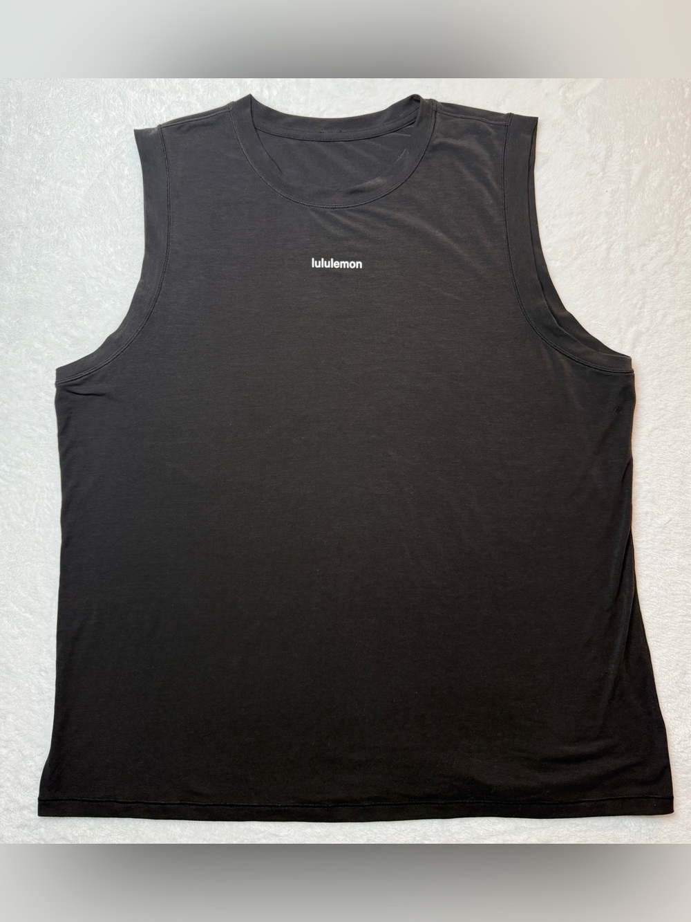 Lululemon Jersey Training Muscle Tank Top Long Wordmark
Black W1FDFS Sz 12 / 14